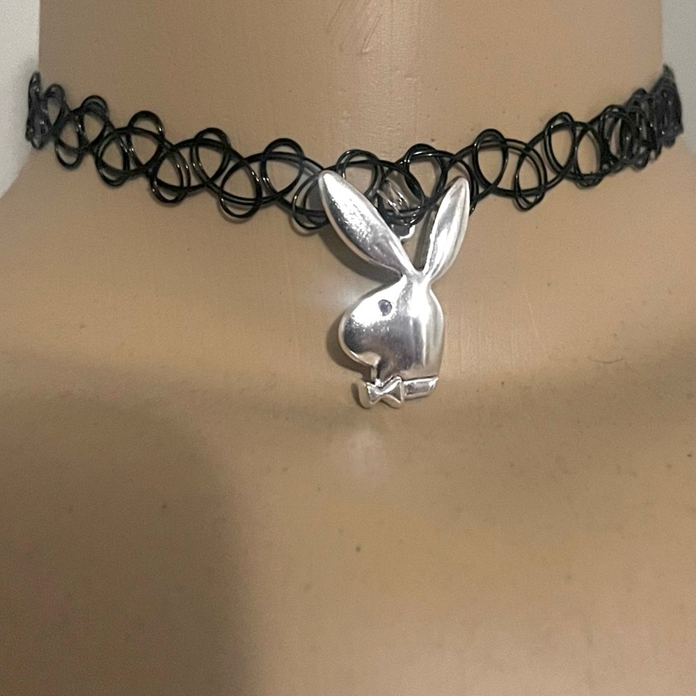Playboy Bunny Style Henna Choker Necklace